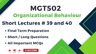 MGT502 cours 39 et 40 | mgt502 cours 39 | mgt502 préparation au semestre final 2025 | mgt502 cour...