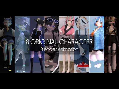 Blenderで作ったオリジナルキャラクター動かしてみた！(by Nia_02)