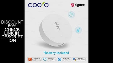 Tuya Zigbee Temperature And Humidity Sensor Remote Monitor By Smart Life App Battery Powered Works W