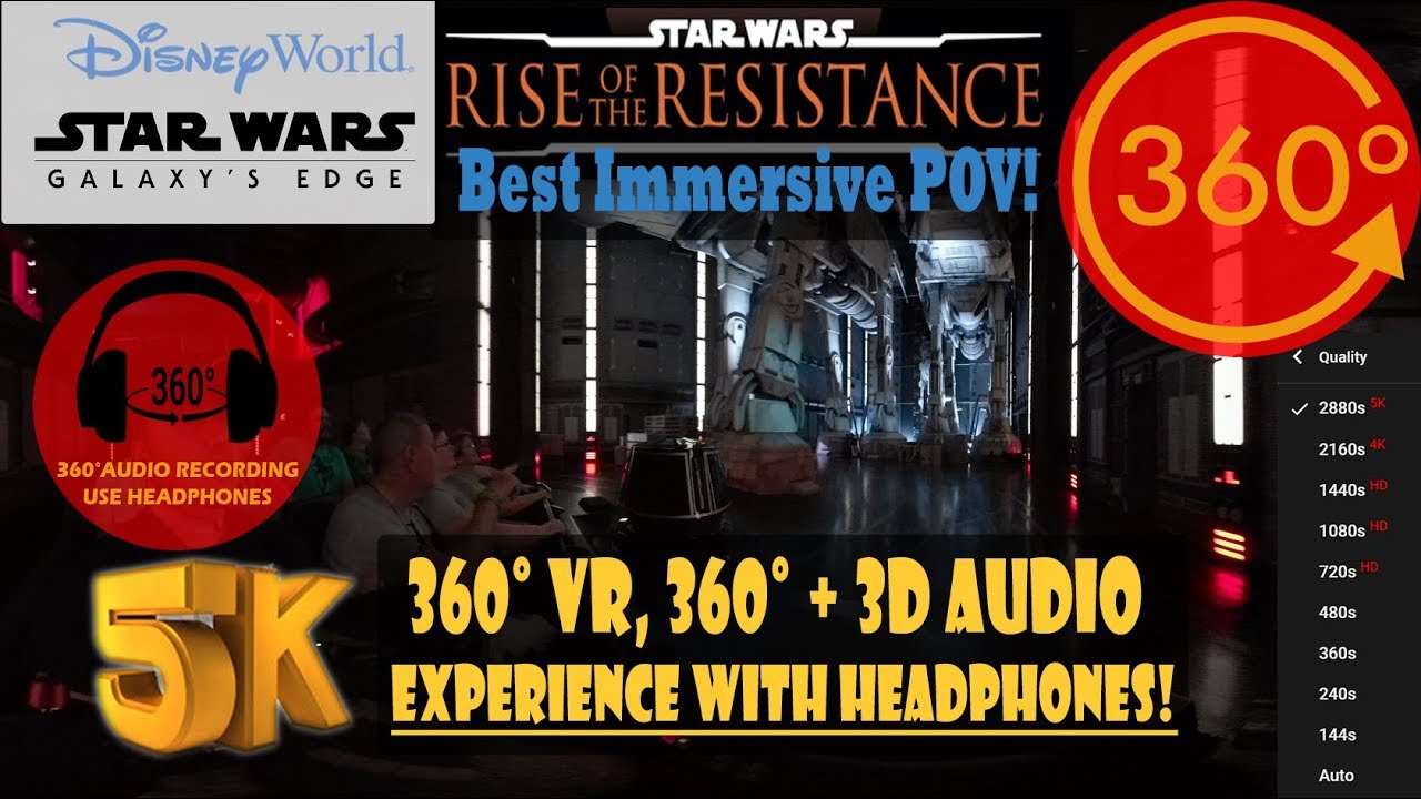 Star Wars Rise of the Resistance, Complete Immersive 360 VR - Galaxy's Edge [5K 360° | 360° Audio]
