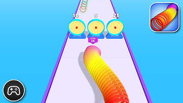 Circle Stack Run - Gameplay Walkthrough Part 2 - Puzzle Game Levels 6-9 (iOS, Android)