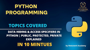 Data Hiding & Access Specifiers in Python | Public, Protected, Private Explained 🔐