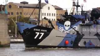 Sea Shepherd's Steve Irwin in London