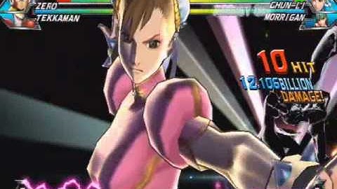 Tatsunoko vs. Capcom - Chun Li/Morrigan Team Combo