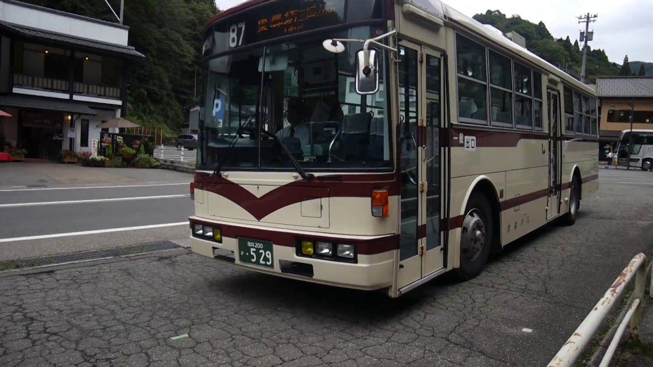 【前面展望】永平寺～丸岡駅～三国港駅~東尋坊【京福バス_路線バスで北上中！】