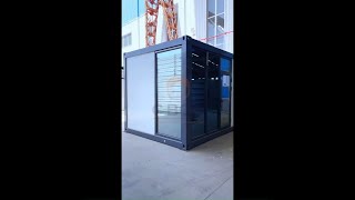 Foldable Flat Pack Container House With Glass Wall
