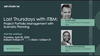Tech Talk - 4/30 Last Thursdays ITBM webinar: Project Portfolio Management Webinar