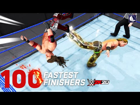 WWE 2K20 Top 100 Fastest Finishers (Reversals!)