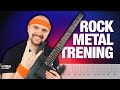 Trening rockowo  metalowy na gitarze