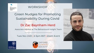 Workshop: Green Nudges for Promoting Sustainability During Covid