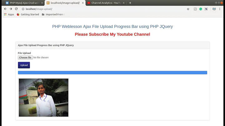 File Upload Progress Bar With Jquery And PHP