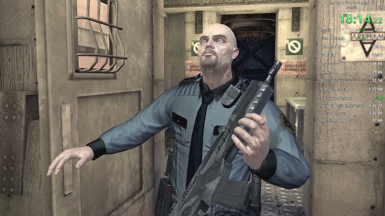 Batman: Arkham Asylum Any% Speedrun PB 