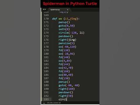 How can you draw Spiderman with Python? Really 😯 #shorts - YouTube
