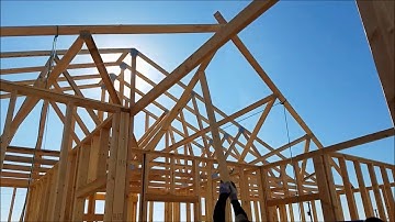 DIY House Build # 15 - Truss Install Part 1