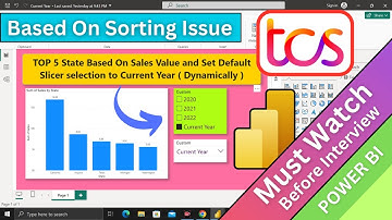 #tcs 📊Scenario Based POWER BI Interview Q & A Based On Set Default Slicer Selection to Current Year