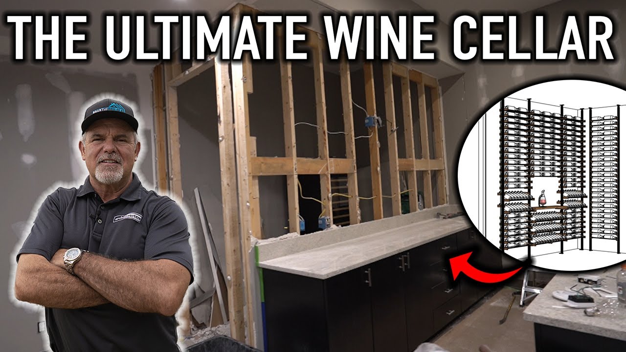 I gutted this basement bar to build the ultimate wine cellar!  (bad idea)