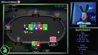 POKER - 888 and Party Poker, Mystery Bounties and Mains! !rabbit !crackling