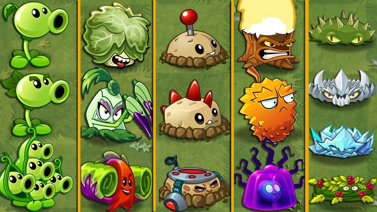 PVZ 2 New Evolution Plants In The Game Plants Vs Zombies 2 - NOOB - PRO -  HACKER 