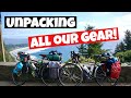 Unpacking All the Bike Touring Gear We Used for a Trip Round the World!!