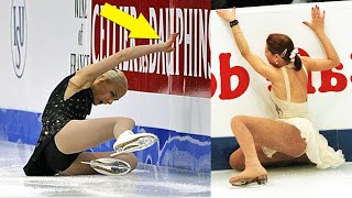 Figure Skaters Crashes into Board #8