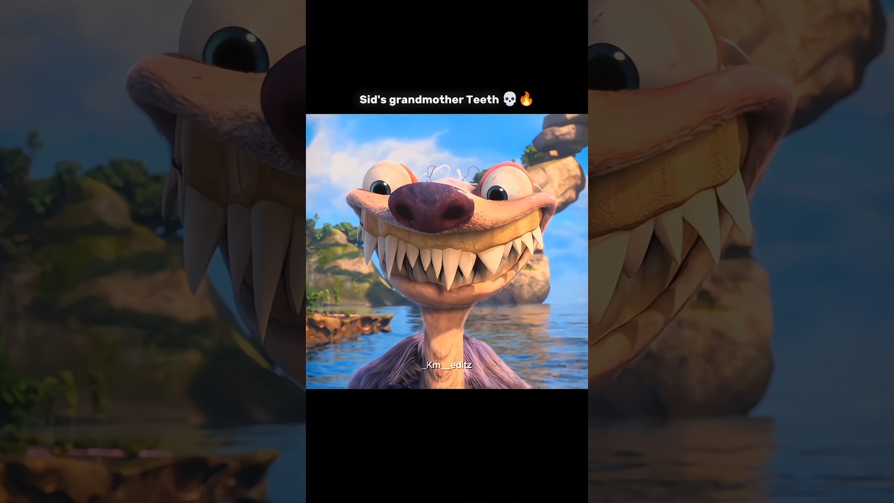 Sid's grandmother Teeth 💀🔥| Ice age edit | 