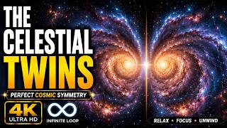 The Celestial Twins ✨🌌 | 4K ULTRA HD LOOP 🔁 | Perfect Cosmic Symmetry 👀 | Relax • Focus