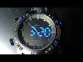黒と青の革新的な腕時計 Shark SH265防水30ｍメンズ腕時計