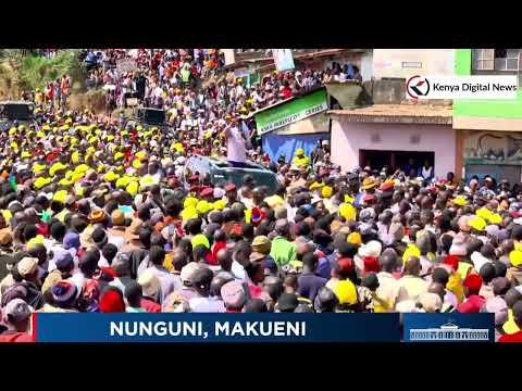 'Watu wamedharau Kalonzo sana, naenda kuanzisha barabara ya kwenda kwake!' Ruto in Makueni!!