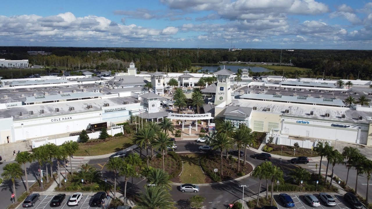 Fly Tampa Premium Outlets Drone Tour Wesley Chapel, Florida October