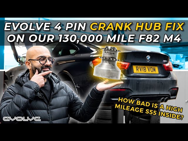 How does a 130,000 mile M4 engine look inside? Evolve S55 Billet Crank Hub Fix class=