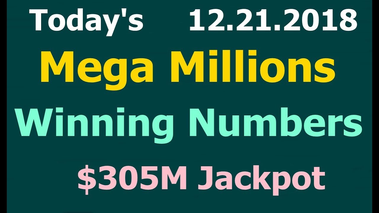 Today Mega Millions Winning Numbers 21 December 2018 Friday Night. Mega