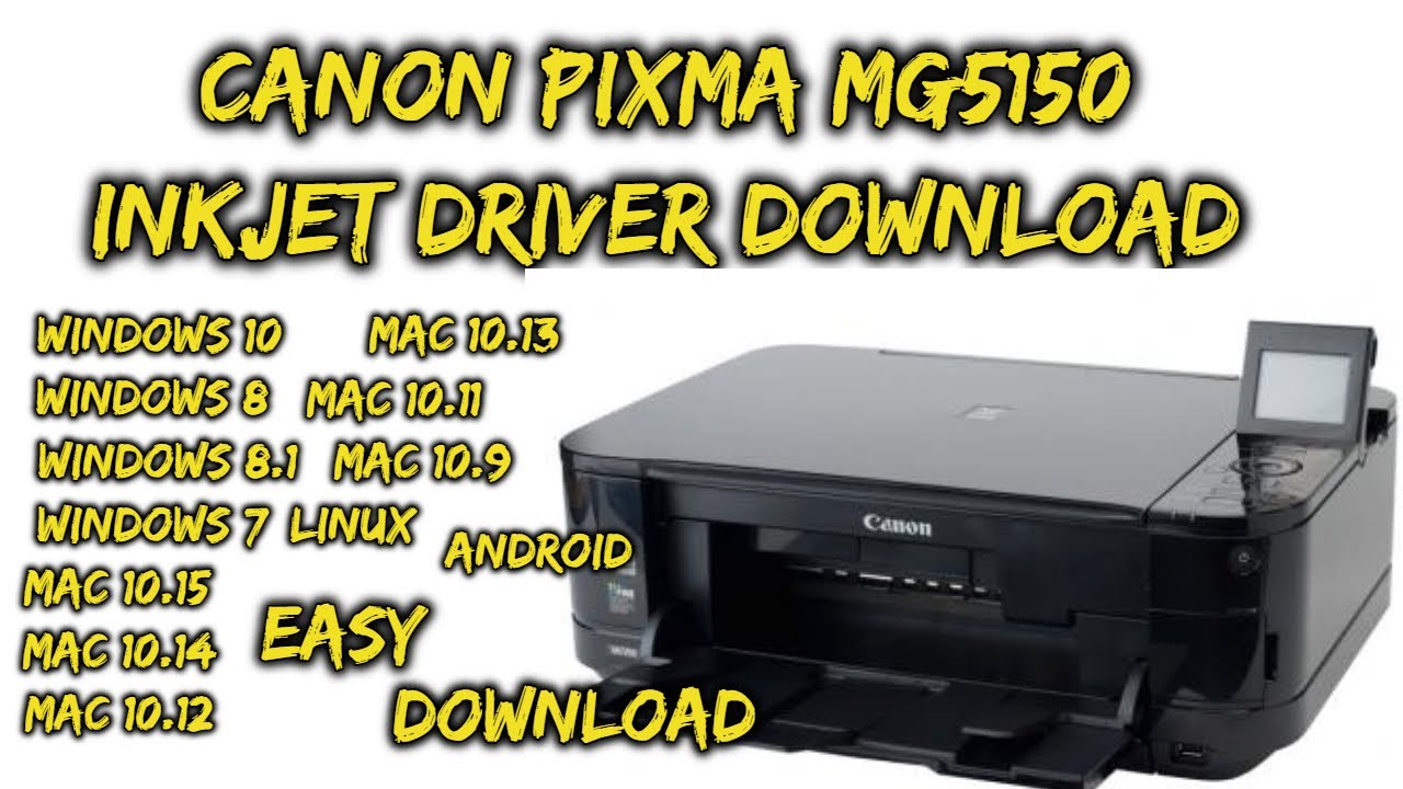 kæde Udvidelse ved siden af Canon PIXMA MG5150 inkjet Driver Download - YouTube