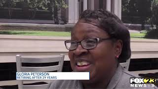 Beloved College Cafeteria Worker, Gloria Peterson, Retires