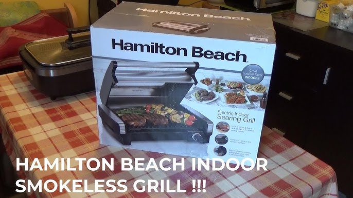 Hamilton Beach 8 Serving Health Smart Indoor / Outdoor Smokeless Grill  31605N 