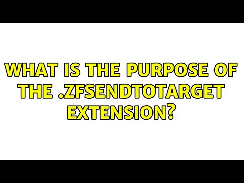 What is the purpose of the .ZFSendToTarget extension?