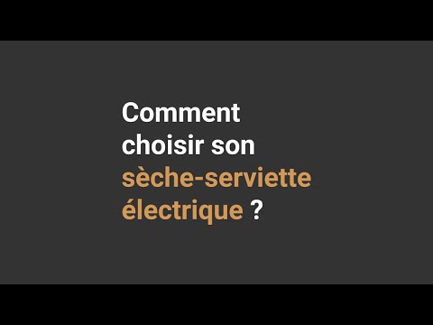 Vidéo: Sèche-serviettes D'angle : Eau Et électricité. Dimensions. Comment Choisir?
