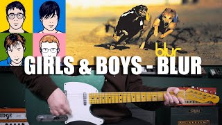 Girls and Boys - Blur Guitar & Bass Cover