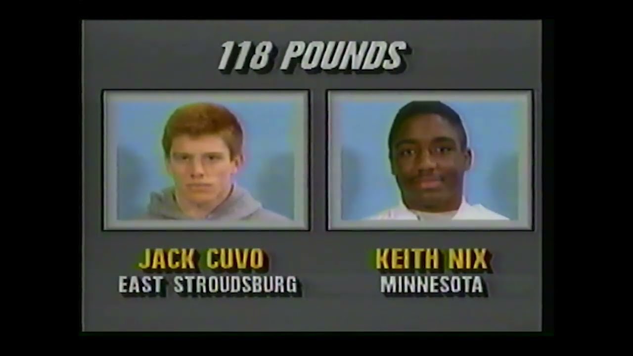 NCAA 1988 118LB FINAL JACK CUVO EAST STROUDSBURG VS KEITH NIX MINNESOTA
