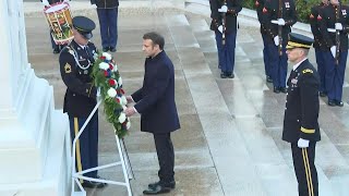 France's Macron attends ceremony at Arlington National Cemetery | AFP