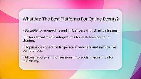 What Are The Best Platforms For Online Events? - Everyday-Networking