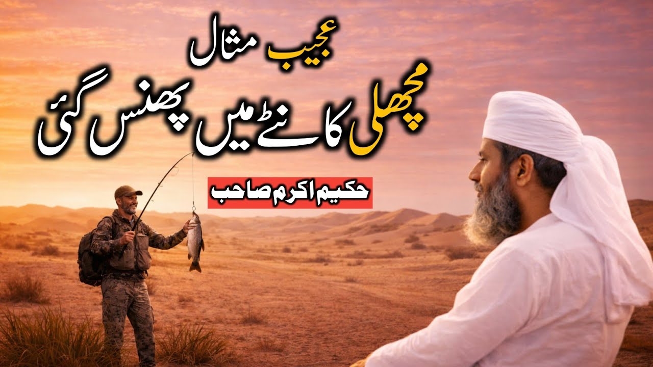 Ajeeb Tarha Samjhaya Machli Aur Kanta Hakeem Akram Sahab New Bayan Raiwind Tablighi Markaz