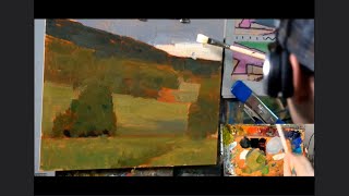 How to Apply the First Layer of Your Landscape Painting, Start to Finish. Block in, Step-by-Step. screenshot 4