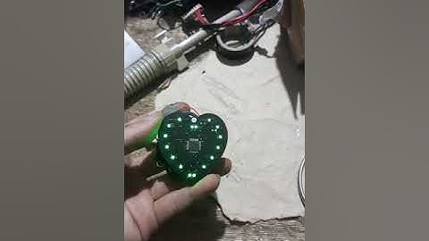 Làm đèn trái tim móc chìa khóa bằng led RGB đẹp mê