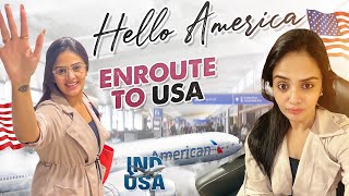 Hello America || Enroute To USA  || Travel Vlog || Sreemukhi Latest Video || Sreemukhi