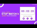 How To Make Stopwatch Using JavaScript | JavaScript Project For Beginners | JS Tutorial