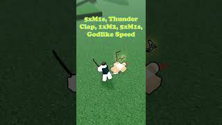 Thunder Breathing One-shot Combo | Rogue Demon  #rougedemon #roblox #shorts