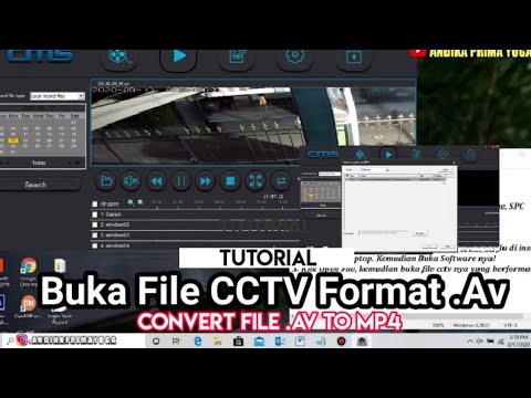 TUTORIAL BUKA FILE CCTV FORMAT  Av dan Convert  Av to Mp4