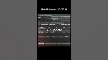 🧐3.9 update 🤯40 FPS supported 60 FPS☠️#bgmi #youtubeshorts
