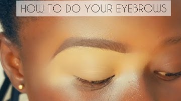 HOW TO: QUICK AND EASY EYEBROW TUTORIAL | BEGINNER FRIENDLY | UPDATED BROW ROUTINE | DEBBIE ASARE