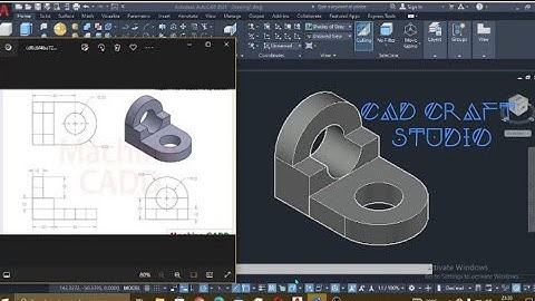 Title:AutoCAD 3D Tutorial | Step-by-Step Bracket Design for BEGINNERS 